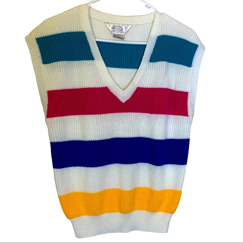 Vintage sweater vest 80s